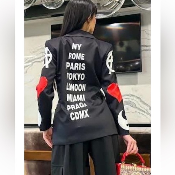 28 Most Fabulous Chic Unique City Printed Blazer - Picture 2 of 5